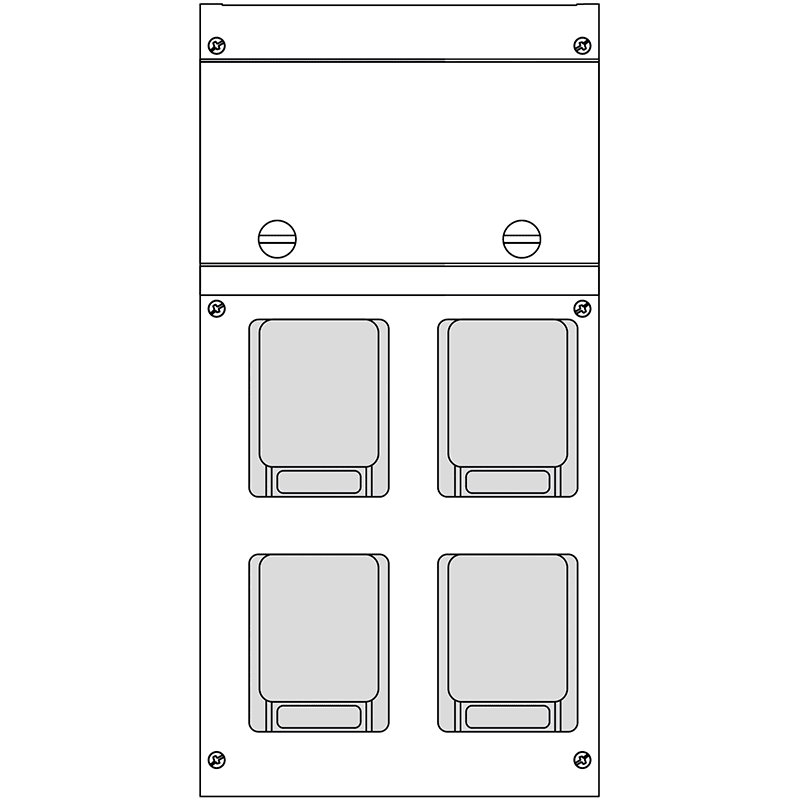 SCAME PARRE SPA - SCA630.4506-010 BLOCK4-4 DOMOPLUS (2BIV+2PLURISTANDARD)