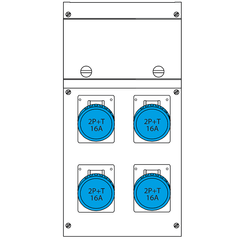 SCAME PARRE SPA - SCA630.4506-1460 QUADRO DISTR. PORTATILE BLOCK4