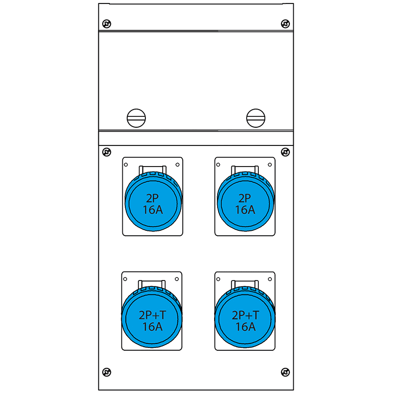 SCAME PARRE SPA - SCA630.4509-323 QUADRO DISTR.PORT.BLOCK4 IP66