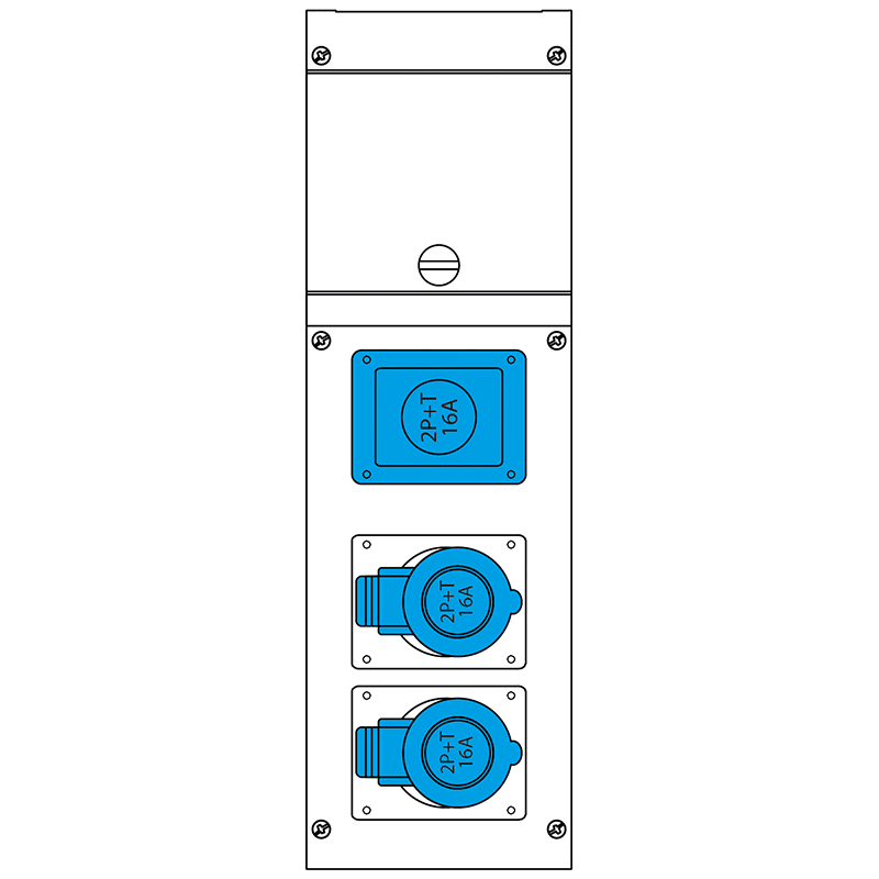 SCAME PARRE SPA - SCA632.3006-054 QUADRO DISTR. DA PARETE BLOCK3