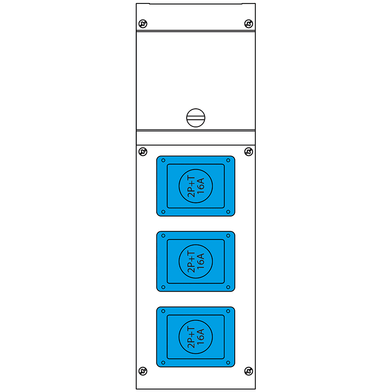 SCAME PARRE SPA - SCA632.3005-055 QUADRO DISTR. DA PARETE BLOCK3