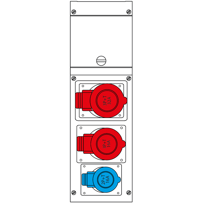 SCAME PARRE SPA - SCA632.3005-324 QUADRO DISTR. DA PARETE BLOCK3