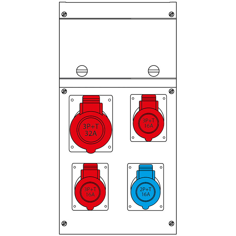 SCAME PARRE SPA - SCA630.4000-327 QUADRO DISTR. PORTATILE BLOCK4