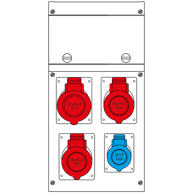 SCAME PARRE SPA - SCA632.4000-329 QUADRO DISTR. DA PARETE BLOCK4