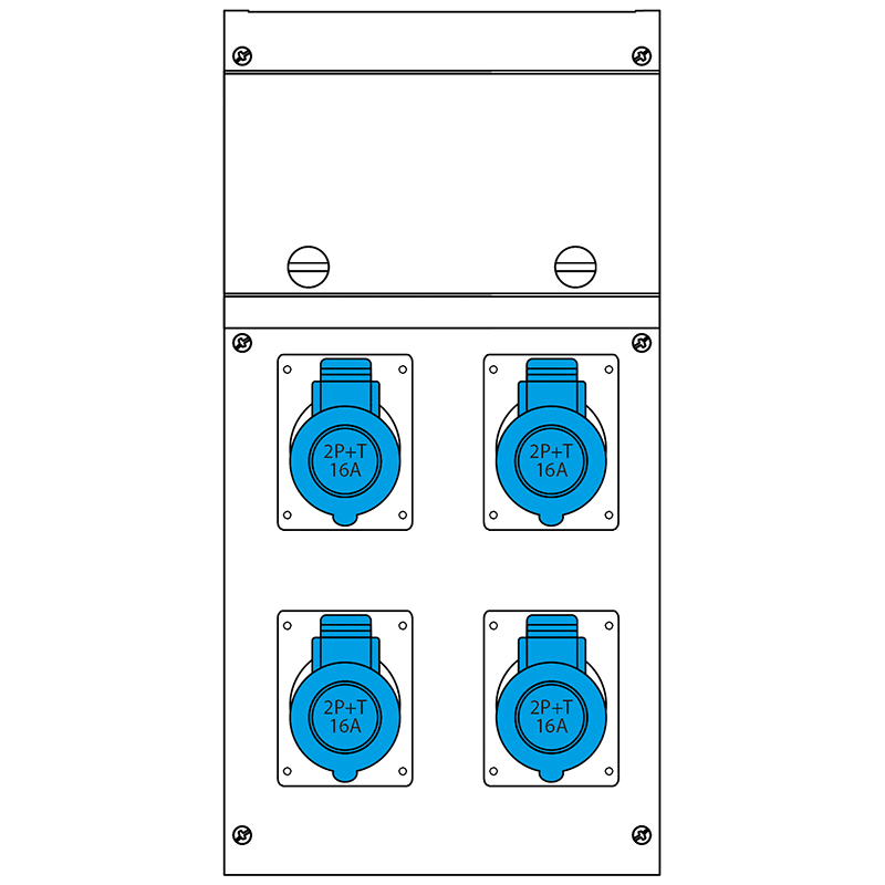 SCAME PARRE SPA - SCA630.4006-331 QUADRO DISTR. PORTATILE BLOCK4