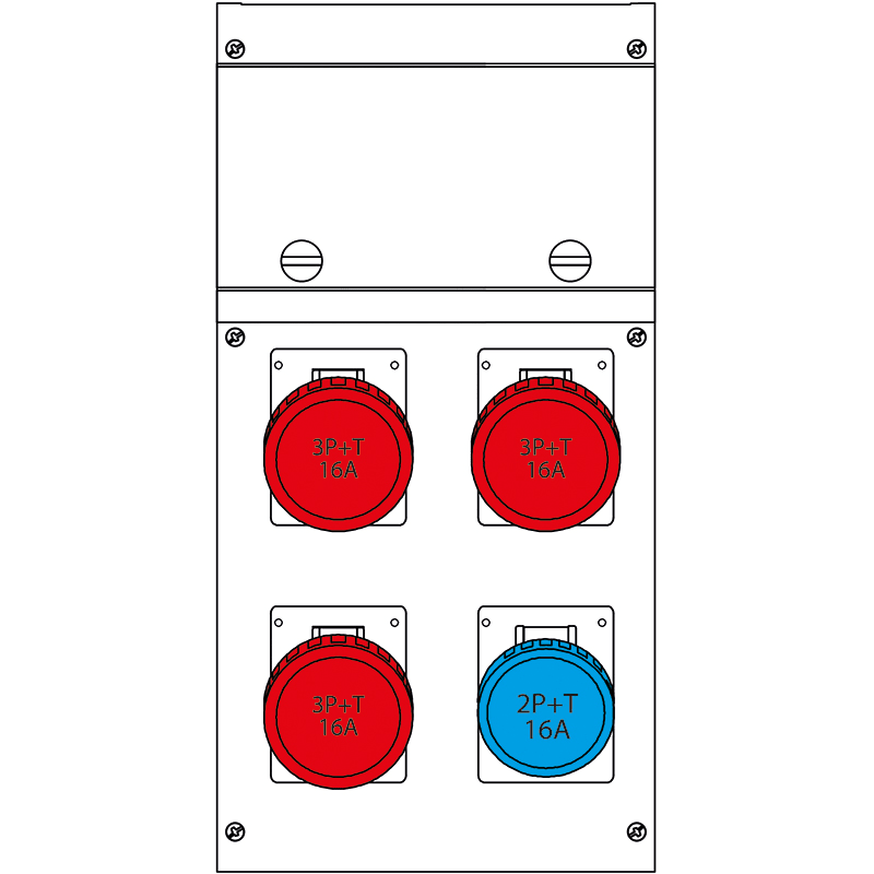 SCAME PARRE SPA - SCA632.4505-007 QUADRO DISTR. DA PARETE BLOCK4