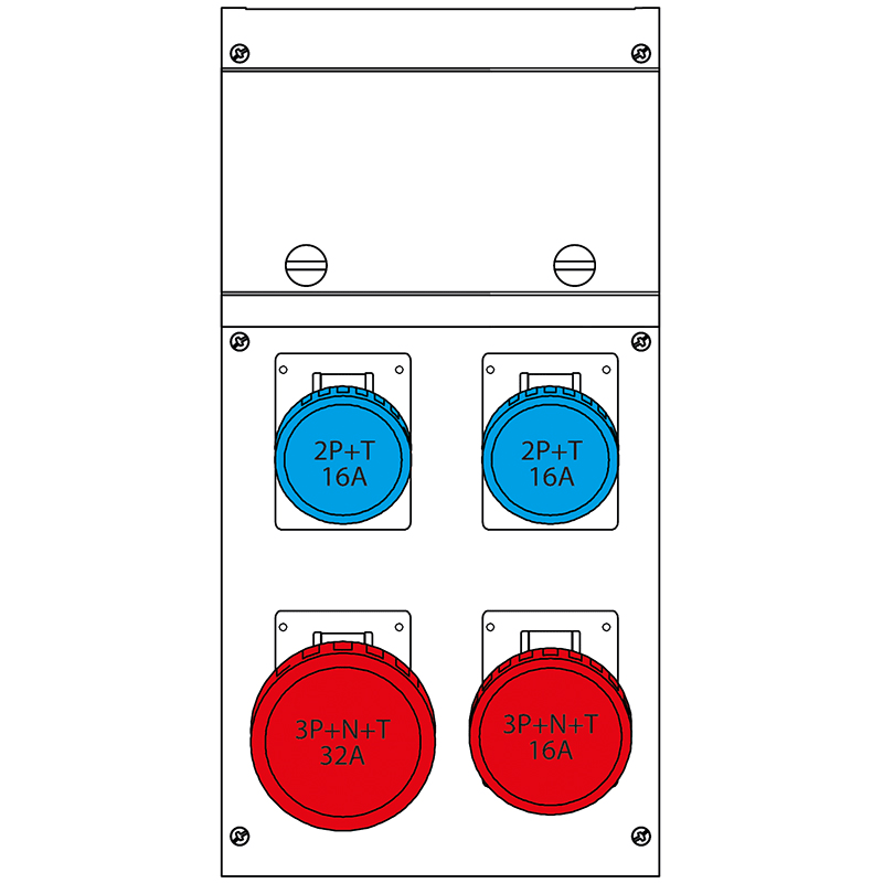 SCAME PARRE SPA - SCA632.4500-328 QUADRO DISTR. DA PARETE BLOCK4