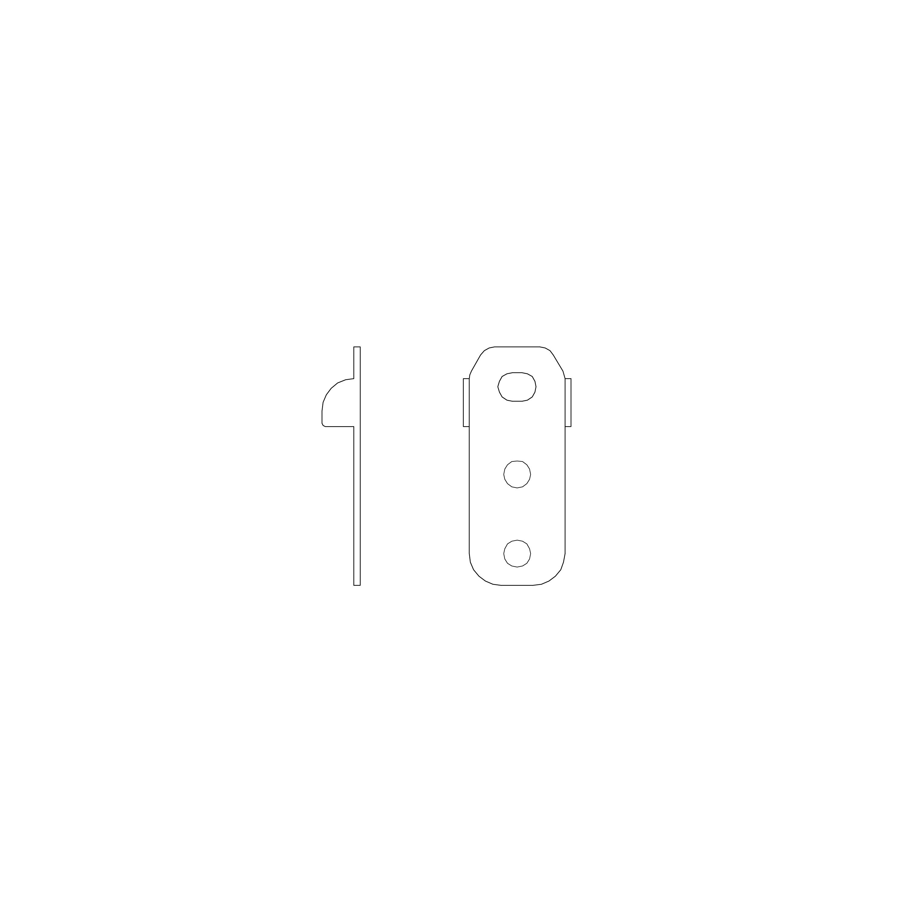 COSMEC - CSM6412F KIT PER IL FISSAGGIO A PARETE (CF.2 P.ZI