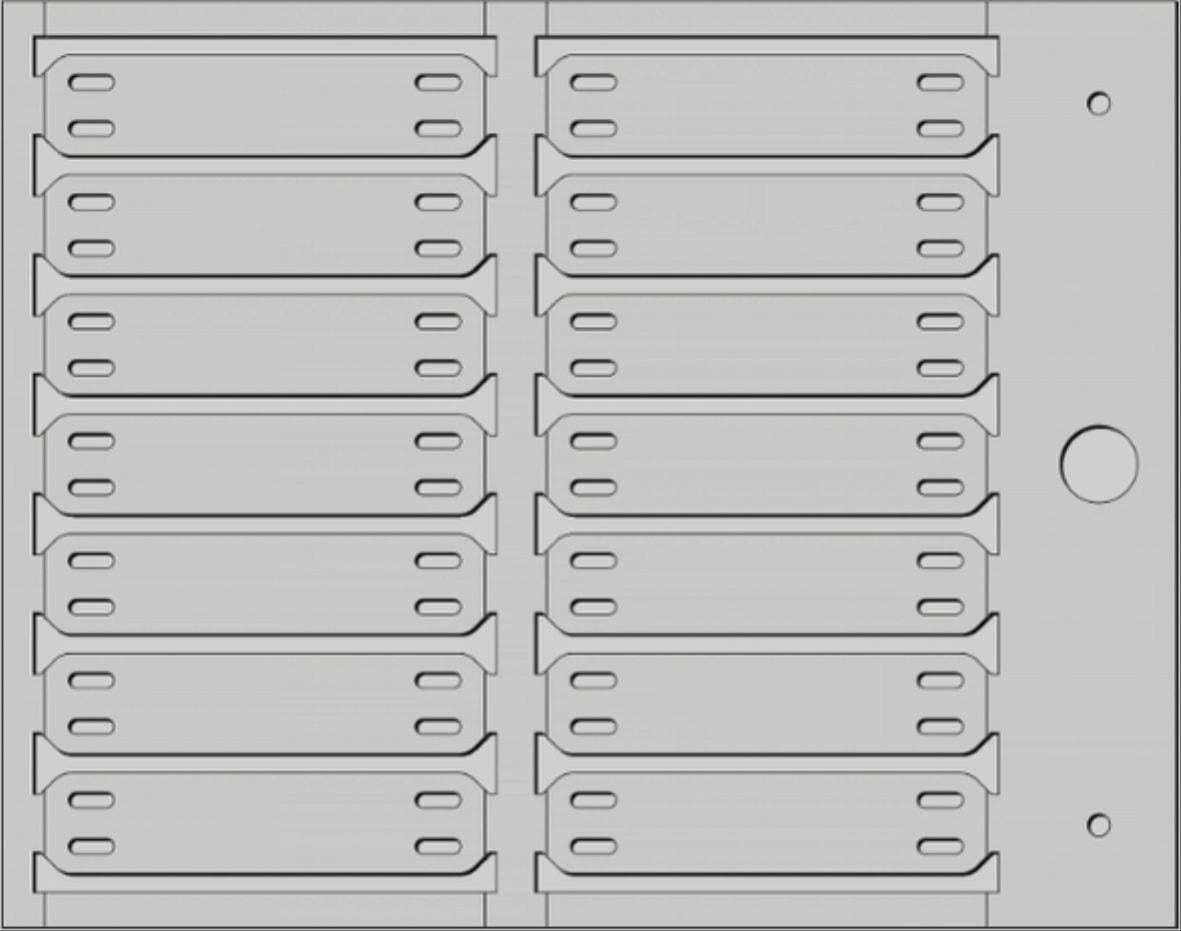 CEMBRE SPA - CEM64182-SBS TARGH.MG-ETF SBS FISS.FASCETTA 13X57 MM
