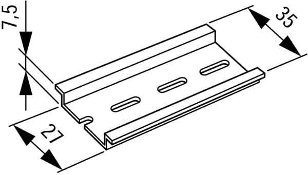 EATON - EAO053030 TS35X7,5 GUIDA OMEGA 35X7,5