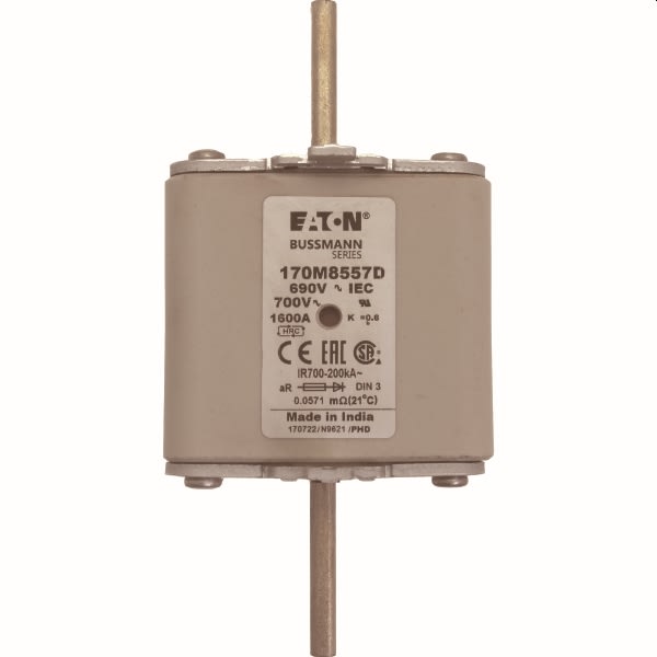 EATON - EAO170M8557D 170M8557D FUSE 1600A 690V AR DIN 3 HSDNH