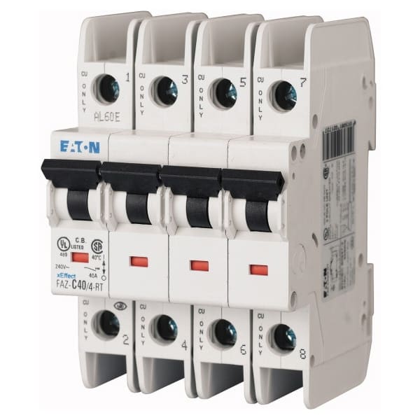 EATON - EAO190819 FAZ-C25/4-NA INT.AUT. UL/CSA 4P 25A C 15