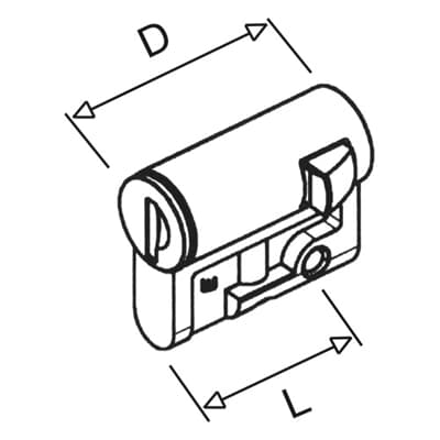 ABB SPA - ABB4TBP832033C0100 SERR.PROF.SEMICILINDR.CH.TRIANG.8MM