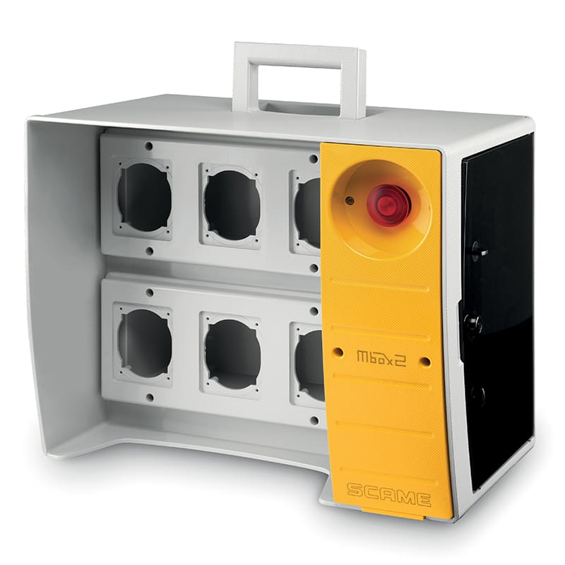 SCAME PARRE SPA - SCA656.0926-000 QUADRO MBOX2 VUOTO X 6 PRESE OPTIMA + EM