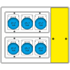 SCAME PARRE SPA - SCA656.7026-639 MBOX2 CON MORSETTIERA PRESE S/FUSIBILI