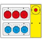 SCAME PARRE SPA - SCA656.7826-638 MBOX2 CON SPINA+EMERGENZA PR.S/FUSIBILI