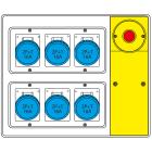 SCAME PARRE SPA - SCA656.7826-639 MBOX2 CON SPINA+EMERGENZA PR.S/FUSIBILI
