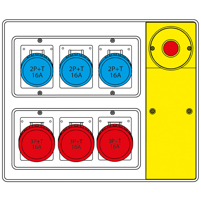 SCAME PARRE SPA - SCA656.7826-641 MBOX2 CON SPINA+EMERGENZA PR.S/FUSIBILI