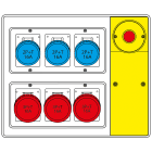 SCAME PARRE SPA - SCA656.7826-641 MBOX2 CON SPINA+EMERGENZA PR.S/FUSIBILI