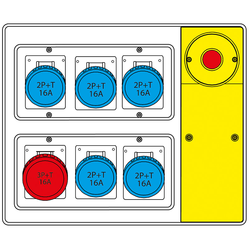 SCAME PARRE SPA - SCA656.7826-642 MBOX2 CON SPINA+EMERGENZA PR.S/FUSIBILI
