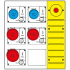 SCAME PARRE SPA - SCA657.6835-015 MBOX3 CON SPINA+EMERGENZA PR.C/FUSIBILI