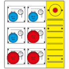 SCAME PARRE SPA - SCA657.8936-022 MBOX3 MORSETT.+EMERGENZA PR. S/FUSIBILI