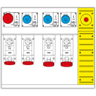SCAME PARRE SPA - SCA658.6858-114 MBOX5 CON SPINA+EMERGENZA PRESE C/FUS.
