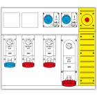 SCAME PARRE SPA - SCA658.6856-064 MBOX5 CON SPINA+EMERGENZA PRESE C/FUS.