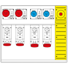 SCAME PARRE SPA - SCA658.6958-094 MBOX5 MORSETTIERA+EMERGENZA PRESE C/FUS.
