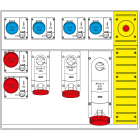 SCAME PARRE SPA - SCA658.6959-052 MBOX5 MORSETTIERA+EMERGENZA PRESE C/FUS.