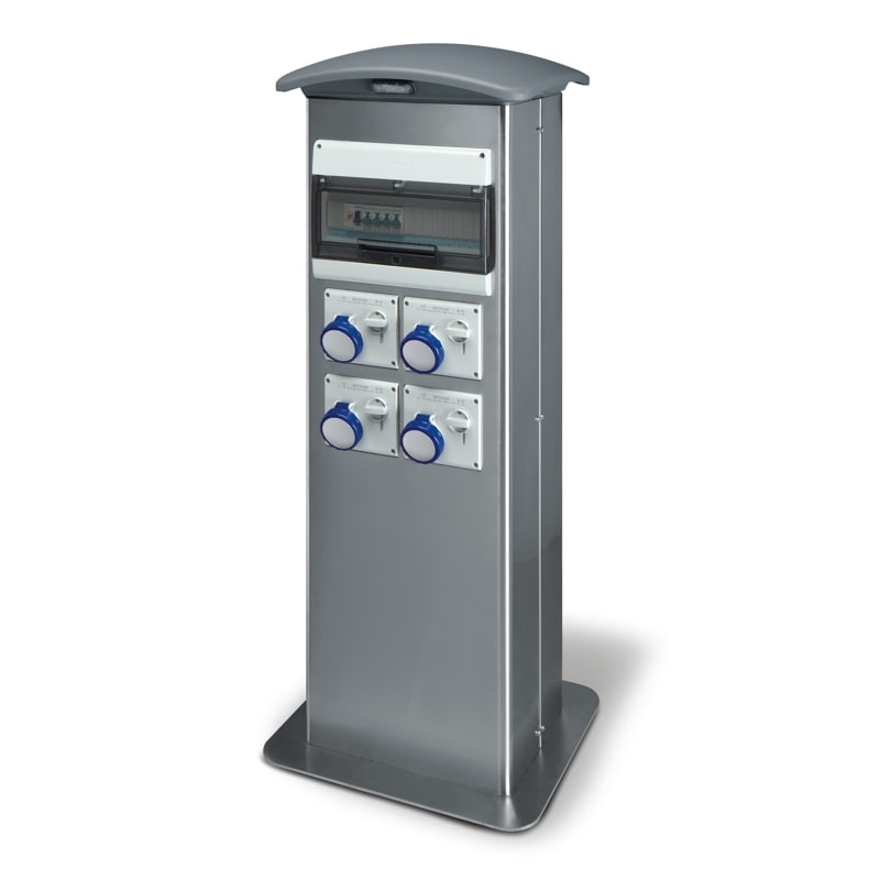 SCAME PARRE SPA - SCA659.DB5243-08 COLON.INOX KIOSK DOM. 4 PRESE + IDRICO