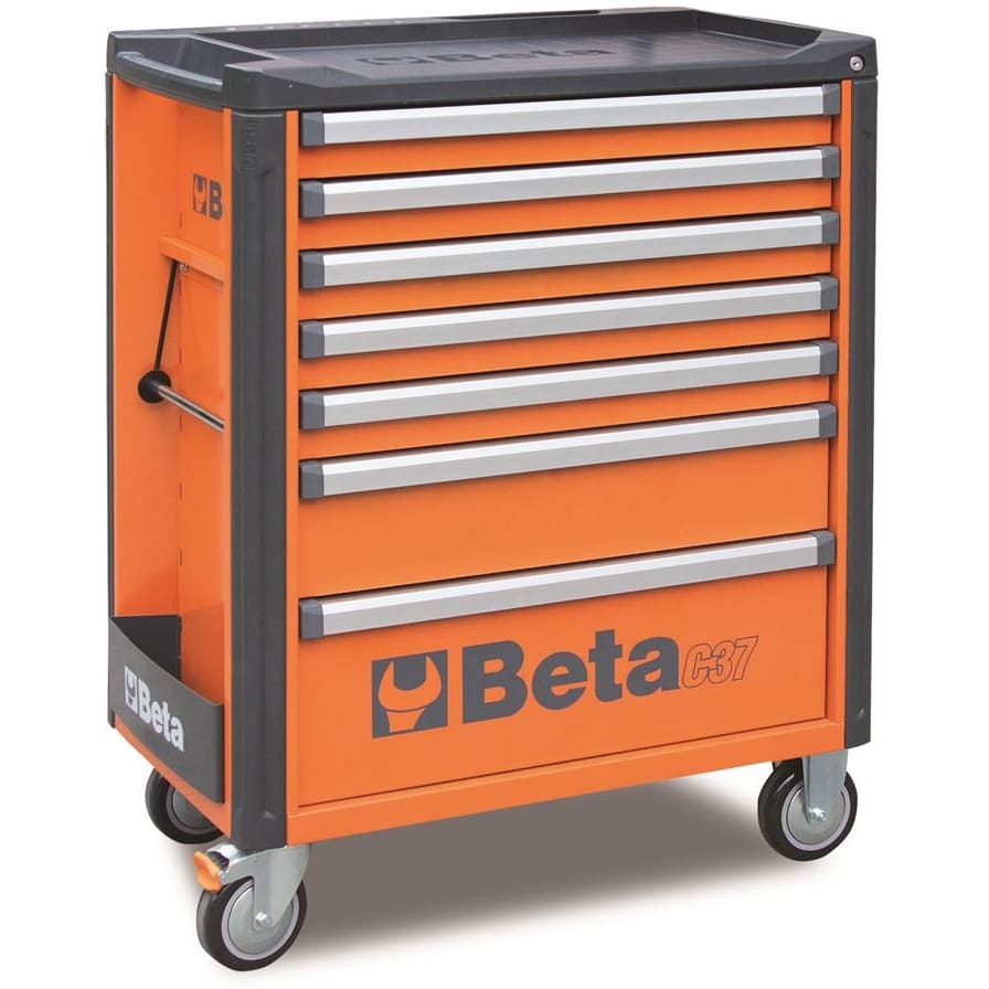 BM SPA - BMM037000071 CASSETT.7 DRAWERS VUOTE ORANGE C37 7/O
