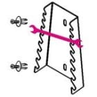 BM SPA - BMM088880420 SUPPORTI CHIAVI FORCHETTA 8 POS. S55/8