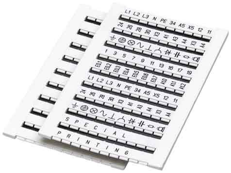 PHOENIX CONTACT - PHC0800734 ZBFM 8/WH:UNBEDRUCKT SIGLATURA SCHEDA