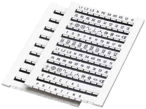 PHOENIX CONTACT - PHC0803595 ZBFM 5/WH:UNBEDRUCKT SCHEDA SIGLATURA