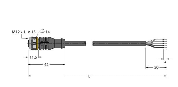 TURCK BANNER SRL - TUK6625017 RKC4.5T-5/TEL