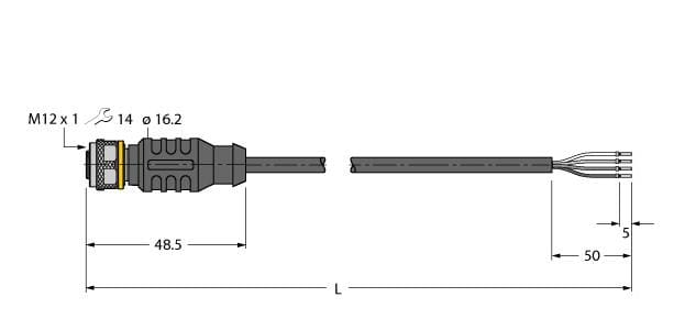 TURCK BANNER SRL - TUK6626164 RKC4.4T-P7X2-5/TEL