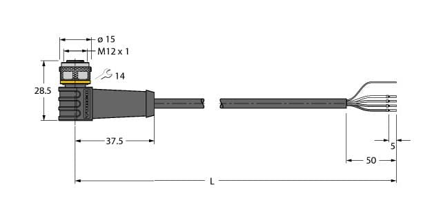 TURCK BANNER SRL - TUK6626337 WKS4.4T-5/TXL