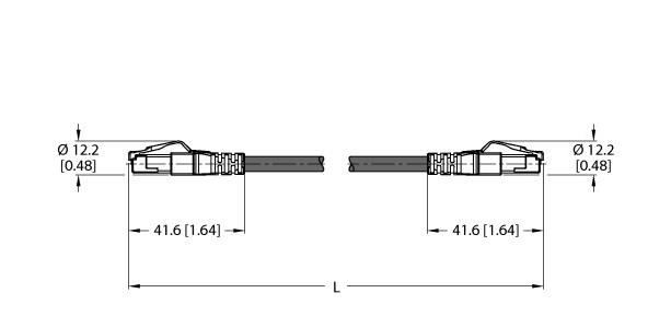 TURCK BANNER SRL - TUK6635219 RJ45S-RJ45S-4422-5M