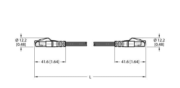 TURCK BANNER SRL - TUK6635219 RJ45S-RJ45S-4422-5M