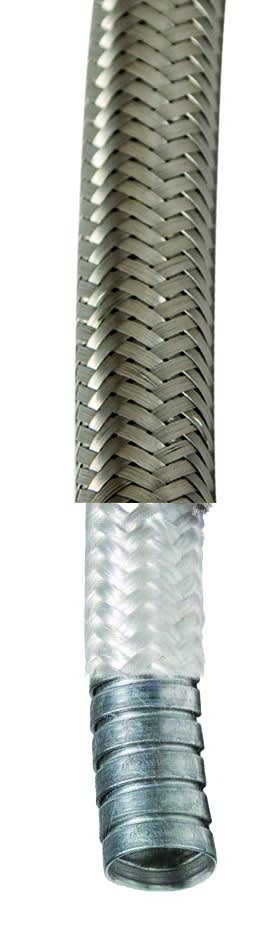 COSMEC - CSM667DXFTX40 TUBO FLES.40X48 INOX RIV.FIBRA+TRECC.INO