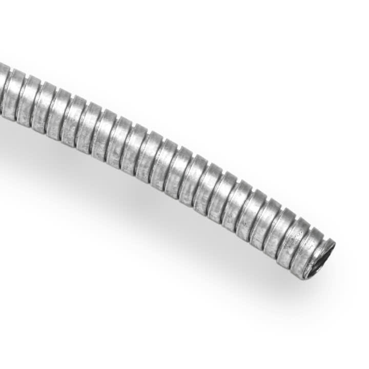 COSMEC - CSM667DM15 Tubo flessibile metallico, doppia aggraffatura, diametro 15,5x18,5 mm, grigio, AD16