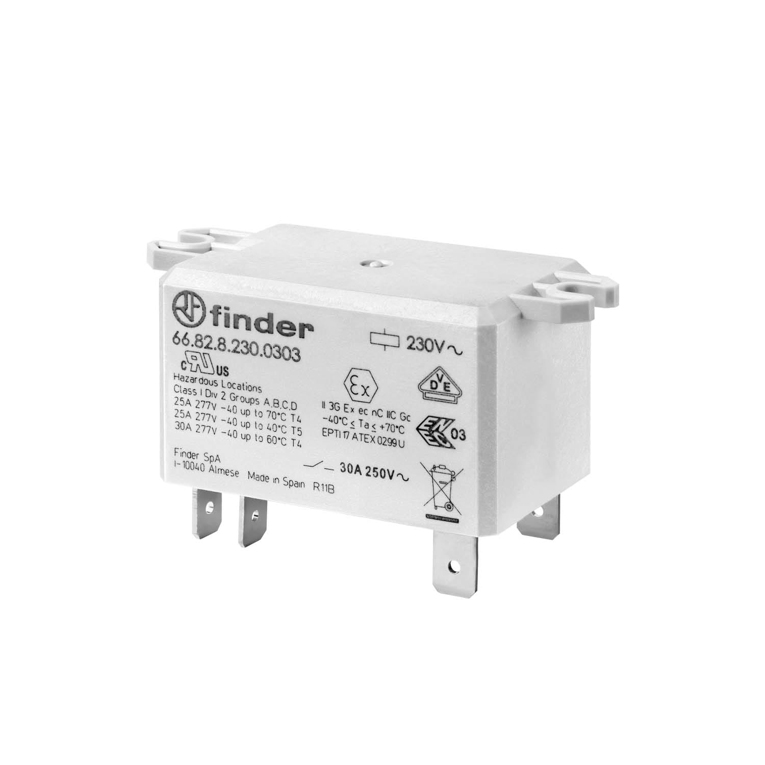 FINDER SPA - FIN668282301003 RELE DI POTENZA 2 CONTATTI 30A