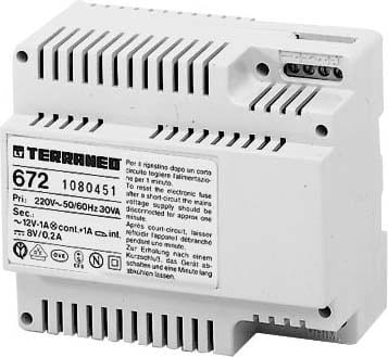 BTICINO - BTI672 CITOFONIA - ALIMENTATORE 230VAC 6 DIN