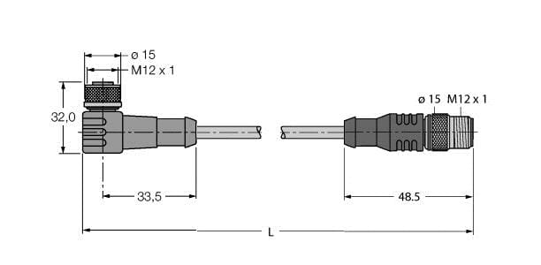TURCK BANNER SRL - TUK6699205 WK4.5T-10-RS4.5T/S2500