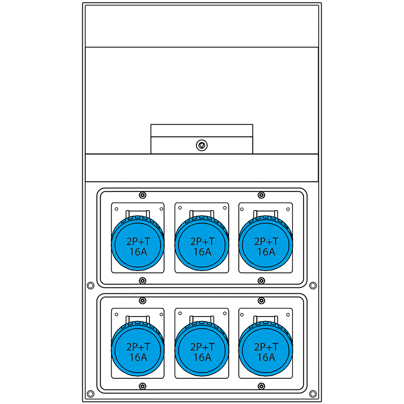 SCAME PARRE SPA - SCA670.6566-126 QUADRO DISTRIBUZIONE DOMINO 550 IP66