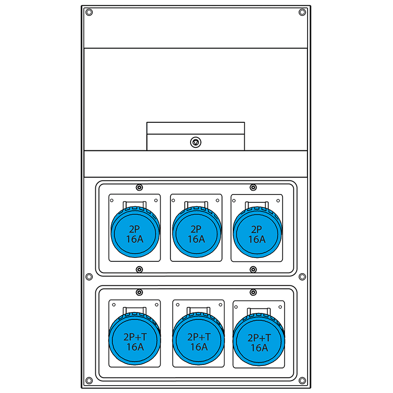 SCAME PARRE SPA - SCA671.6560-469 QUADRO DISTRIBUZIONE DOMINO 550 IP66