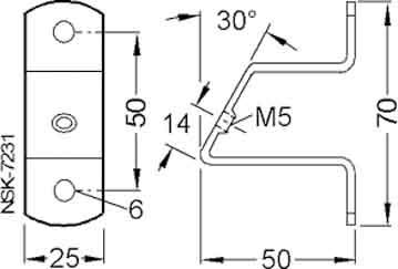 SIEMENS - SIE8WA746 ANGOLARE FISSAGGIO