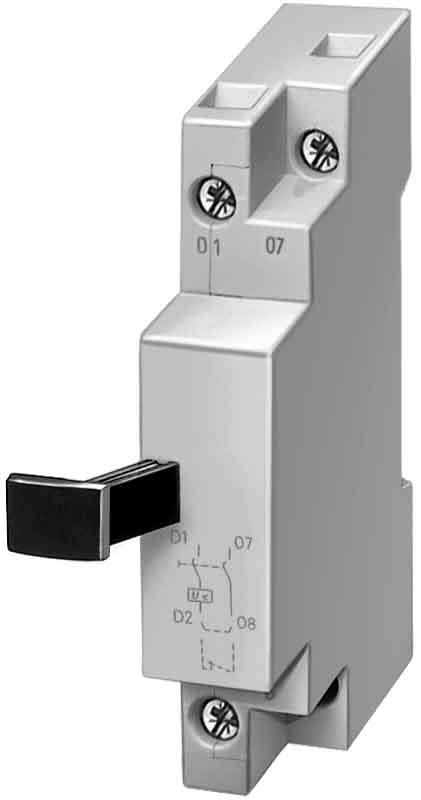 SIEMENS - SIE3RV19121CP0 Bobina di minima tensione, AC 230 V 50 Hz, 240 V 60 Hz, 2NO per interruttori automatici S00