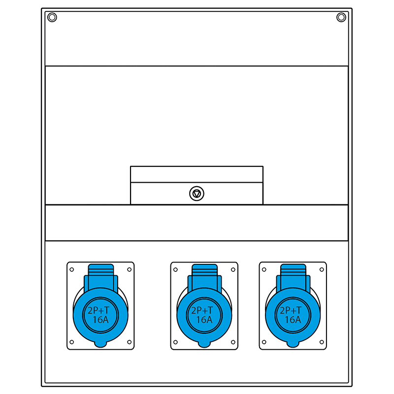 SCAME PARRE SPA - SCA671.3030-97 QUADRO DISTRIBUZIONE DOMINO 400 IP44